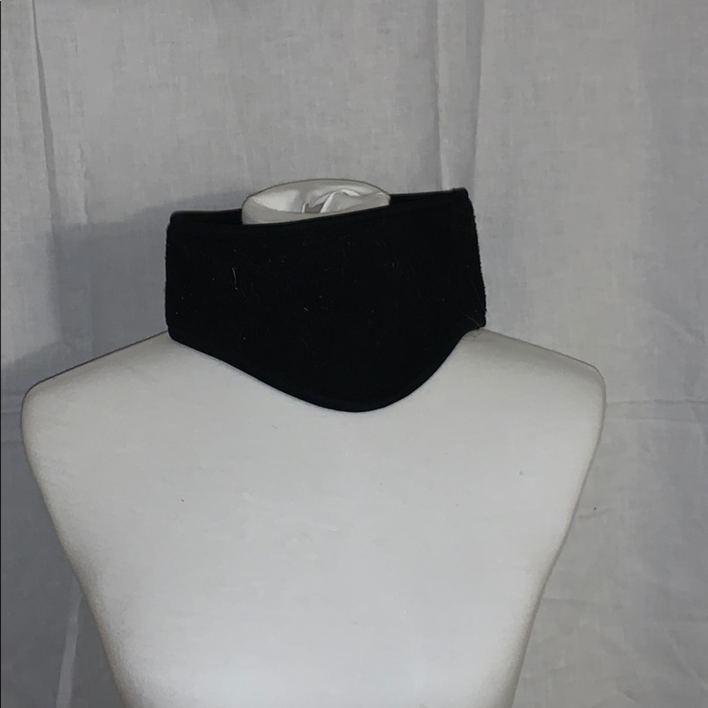 Unisex Black Fuzzy Ear Warmer/Headwrap